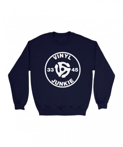 Music Life Sweatshirt | Vinyl Junkie Sweatshirt $4.19 Sweatshirts