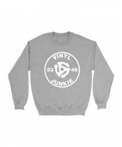 Music Life Sweatshirt | Vinyl Junkie Sweatshirt $4.19 Sweatshirts