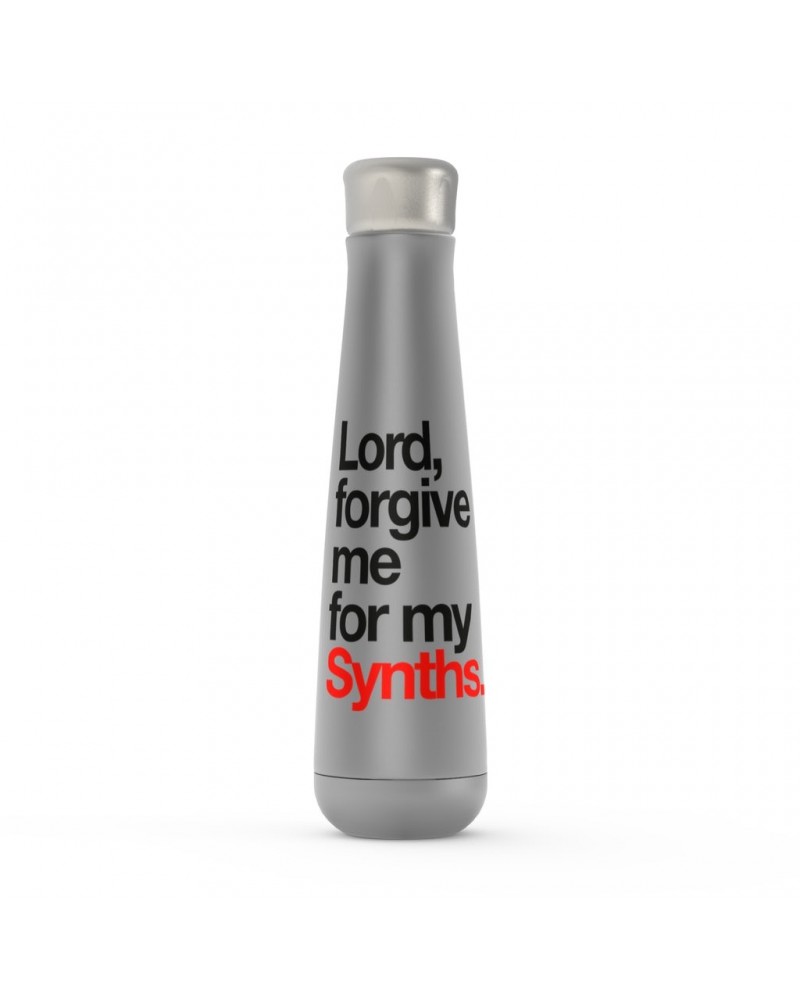 Music Life Water Bottle | Forgive Me For My Synths Water Bottle $7.21 Drinkware