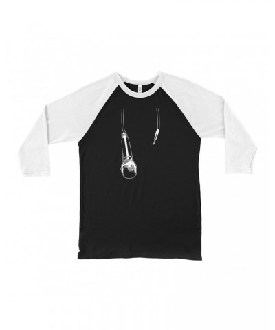 Music Life 3/4 Sleeve Baseball Tee | Let The Mic Hang Shirt $8.27 Shirts