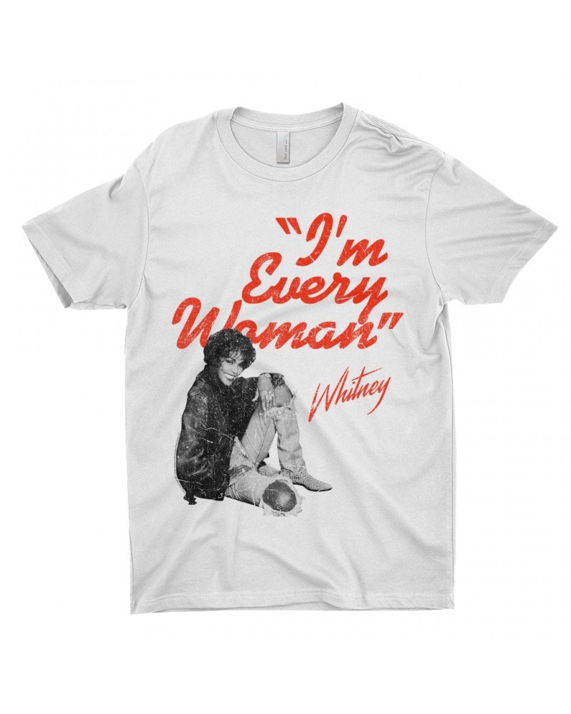 Whitney Houston T-Shirt | I'm Every Woman Distressed Shirt $3.84 Shirts