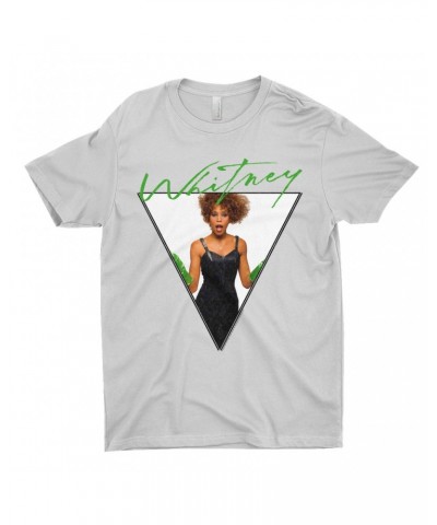 Whitney Houston T-Shirt | 1987 Green Glove Photo Triangle Design Shirt $6.19 Shirts