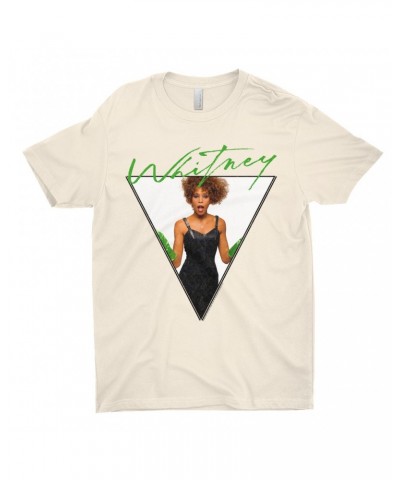 Whitney Houston T-Shirt | 1987 Green Glove Photo Triangle Design Shirt $6.19 Shirts