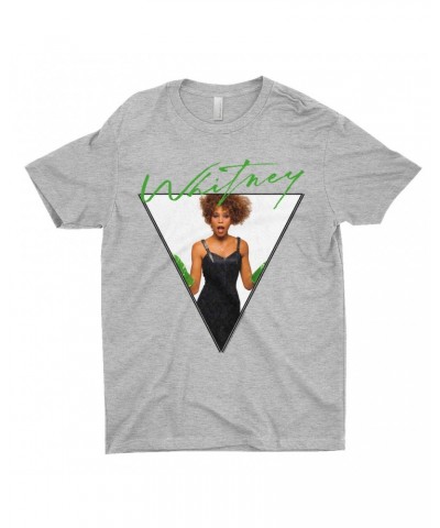 Whitney Houston T-Shirt | 1987 Green Glove Photo Triangle Design Shirt $6.19 Shirts