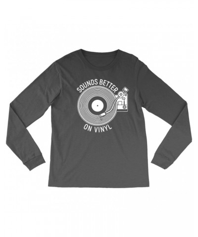 Music Life Long Sleeve Shirt | Vinyl Sounds Better Shirt $7.43 Shirts