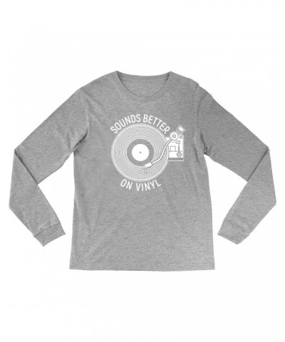 Music Life Long Sleeve Shirt | Vinyl Sounds Better Shirt $7.43 Shirts