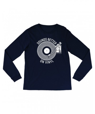 Music Life Long Sleeve Shirt | Vinyl Sounds Better Shirt $7.43 Shirts