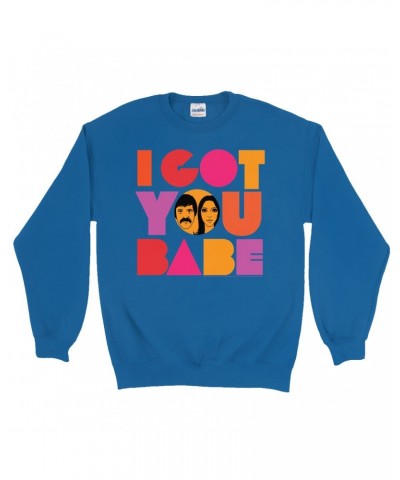 Sonny & Cher Sweatshirt | I Got You Babe Bright Logo Image Sweatshirt $9.75 Sweatshirts