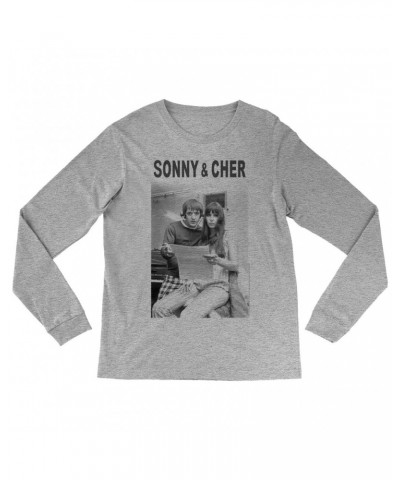 Sonny & Cher Long Sleeve Shirt | 1966 Recording Studio Photo And Logo Shirt $6.11 Shirts