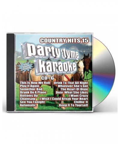 Party Tyme Karaoke Country Hits 15 (16-song CD+G) CD $22.00 CD