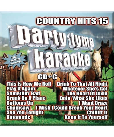 Party Tyme Karaoke Country Hits 15 (16-song CD+G) CD $22.00 CD