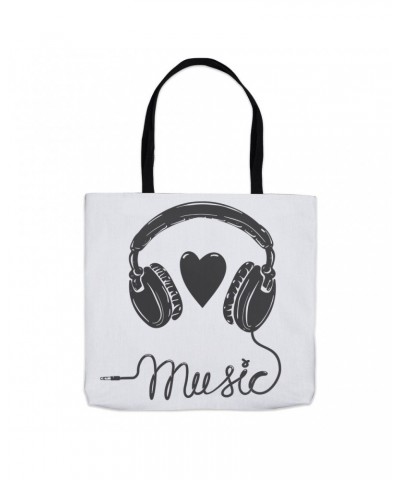 Music Life Tote Bag | I Heart Music Tote $9.02 Bags