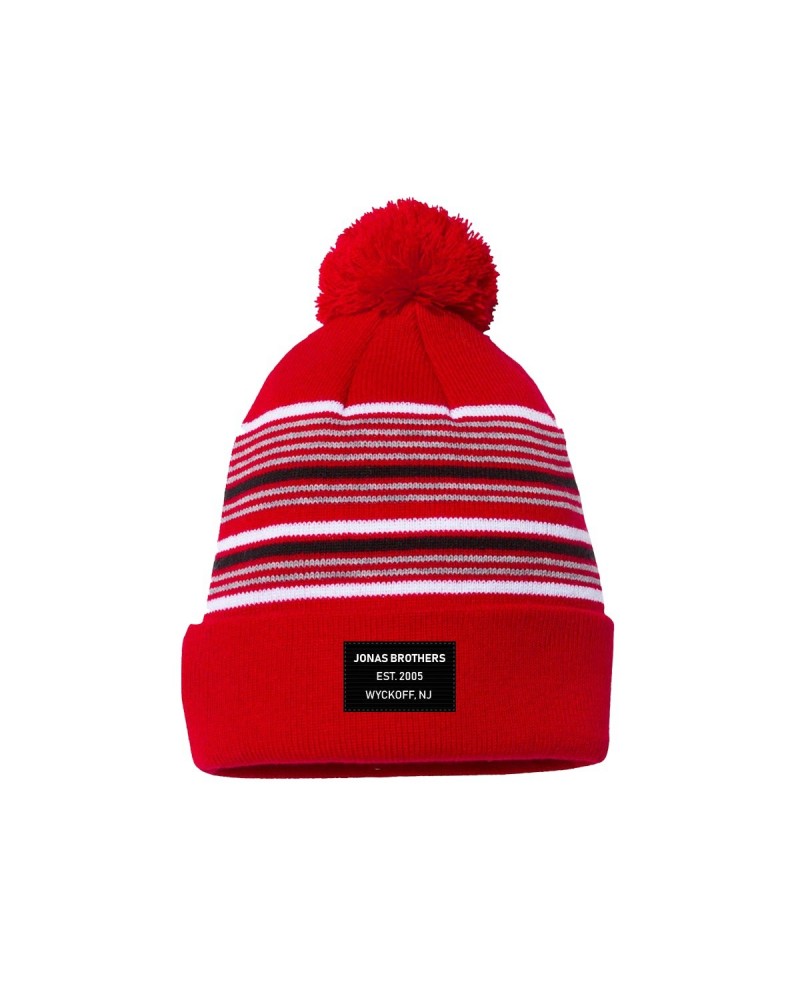 Jonas Brothers Striped Red Beanie $5.42 Hats