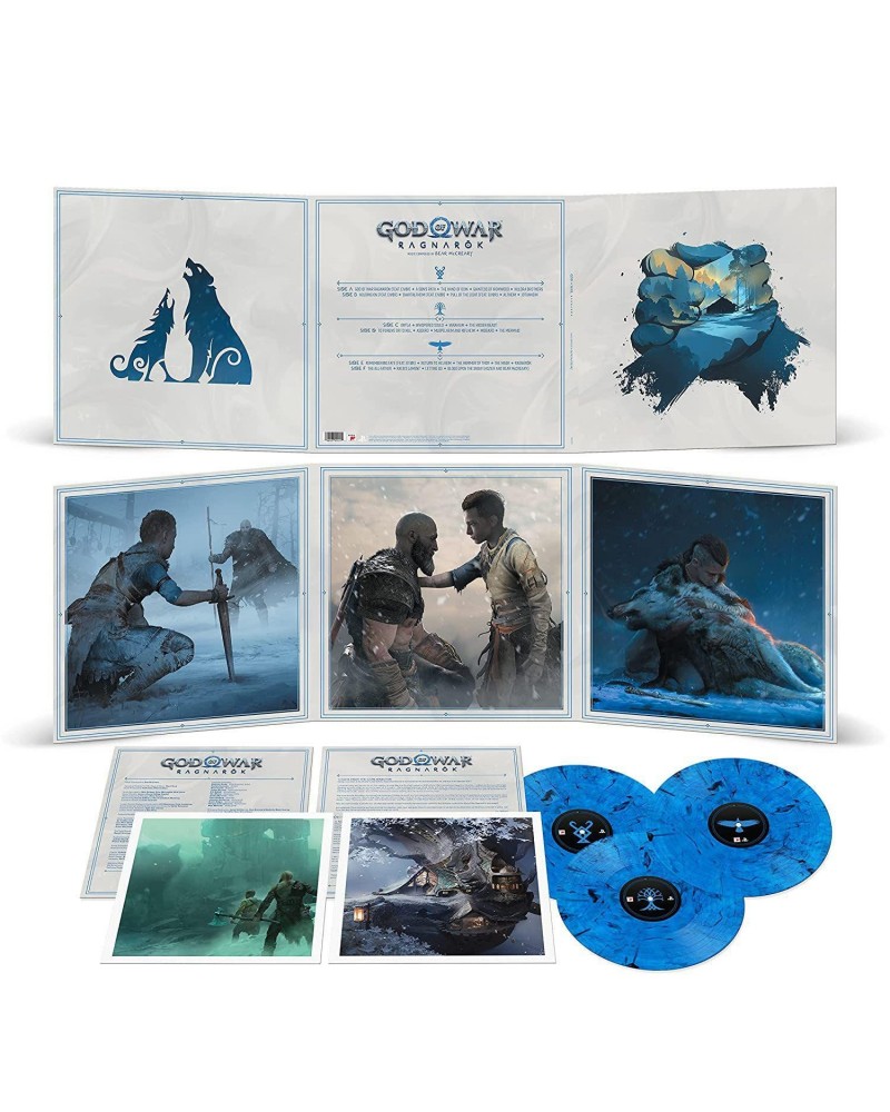 Bear McCreary God Of War Ragnarok - Original Soundtrack 3LP (Blue Smoke) Vinyl Record $11.62 Vinyl