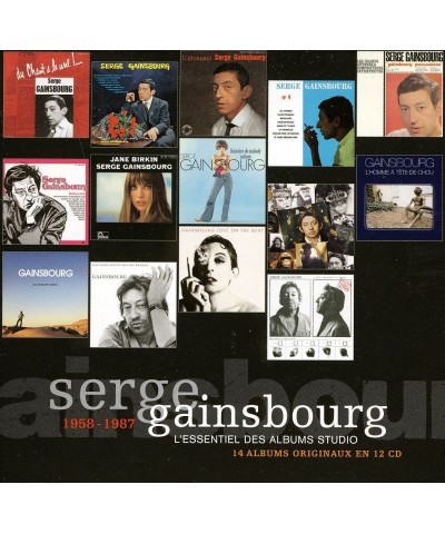 Serge Gainsbourg L'ESSENTIEL DES ALBUMS STUDIO 1958 - 1987 CD $21.94 CD