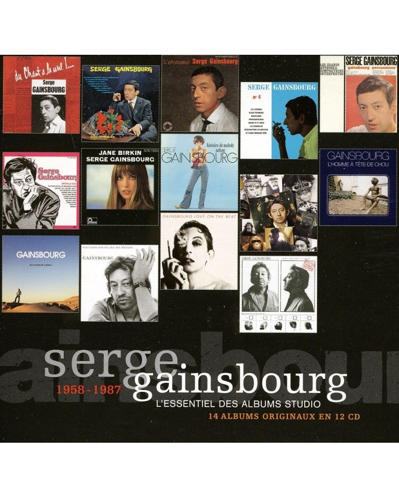 Serge Gainsbourg L'ESSENTIEL DES ALBUMS STUDIO 1958 - 1987 CD $21.94 CD