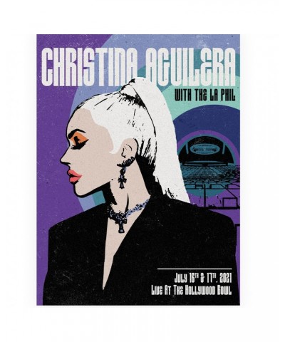 Christina Aguilera Hollywood Bowl Poster $6.75 Decor