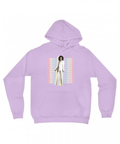 Whitney Houston Hoodie | Nothing But Love Pastel Rainbow Album Photo Image Hoodie $15.99 Sweatshirts