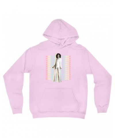 Whitney Houston Hoodie | Nothing But Love Pastel Rainbow Album Photo Image Hoodie $15.99 Sweatshirts