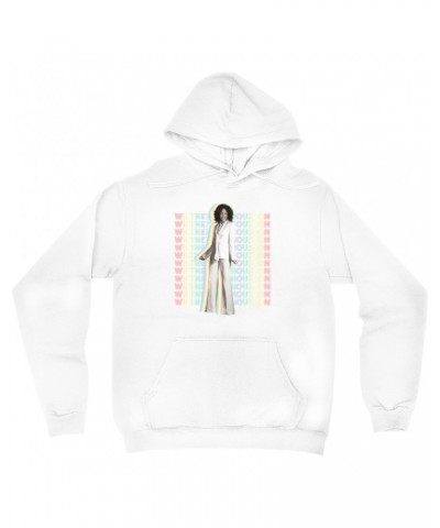 Whitney Houston Hoodie | Nothing But Love Pastel Rainbow Album Photo Image Hoodie $15.99 Sweatshirts