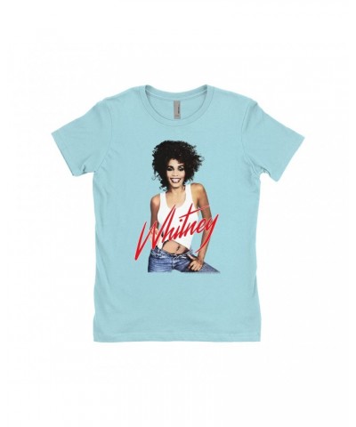 Whitney Houston Ladies' Boyfriend T-Shirt | Just Whitney Shirt $15.57 Shirts