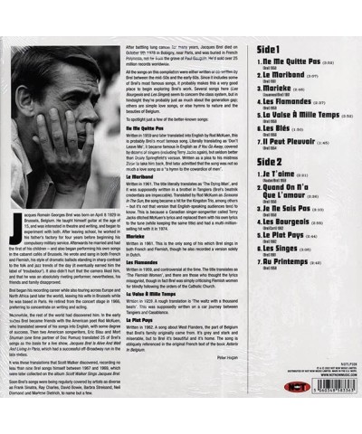 Jacques Brel LP - The Best Of Jacques Brel (180g) (colored vinyl) $14.09 Vinyl