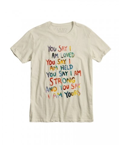 Lauren Daigle YOU SAY WHITE YOUTH T-SHIRT $5.75 Kids