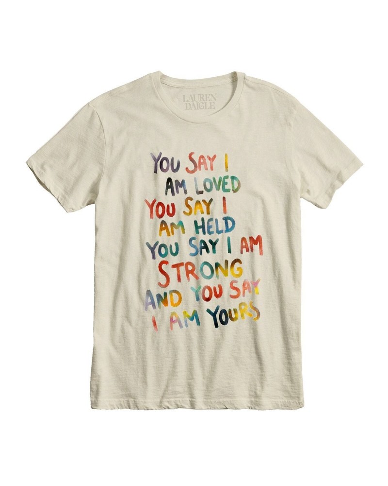 Lauren Daigle YOU SAY WHITE YOUTH T-SHIRT $5.75 Kids