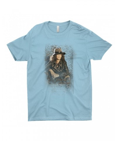 Whitney Houston T-Shirt | Whitney Leopard Hat Photo Design Distressed Shirt $9.45 Shirts