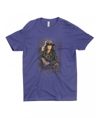 Whitney Houston T-Shirt | Whitney Leopard Hat Photo Design Distressed Shirt $9.45 Shirts