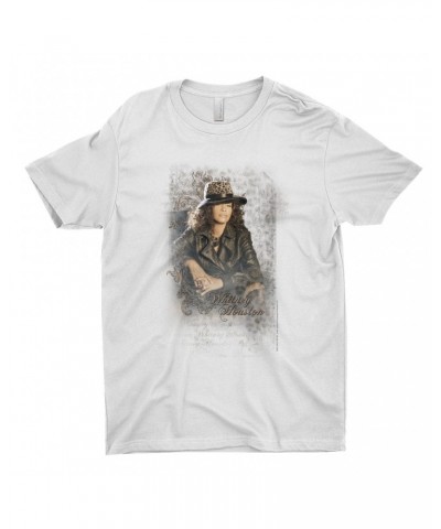 Whitney Houston T-Shirt | Whitney Leopard Hat Photo Design Distressed Shirt $9.45 Shirts