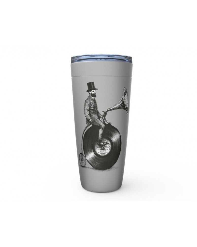 Music Life Viking Tumbler | Riding The Gramophone Tumbler $17.21 Drinkware