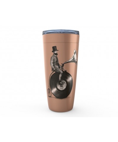 Music Life Viking Tumbler | Riding The Gramophone Tumbler $17.21 Drinkware