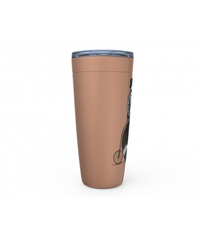 Music Life Viking Tumbler | Riding The Gramophone Tumbler $17.21 Drinkware