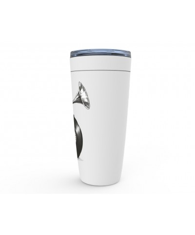 Music Life Viking Tumbler | Riding The Gramophone Tumbler $17.21 Drinkware