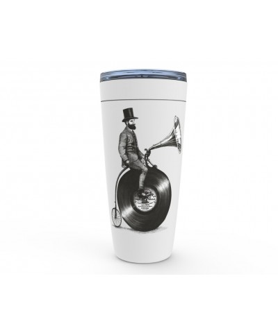 Music Life Viking Tumbler | Riding The Gramophone Tumbler $17.21 Drinkware