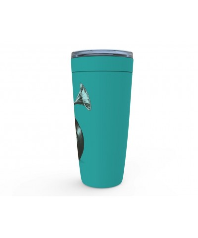 Music Life Viking Tumbler | Riding The Gramophone Tumbler $17.21 Drinkware