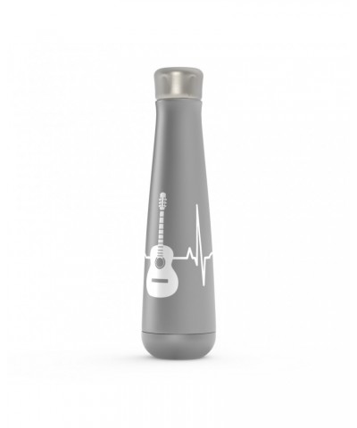 Music Life Water Bottle | Acoustic Guitar Heartbeat Water Bottle $2.70 Drinkware