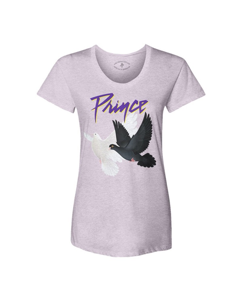 Prince Purple Rain Doves Women's Scoop Neck T-shirt $18.62 Shirts